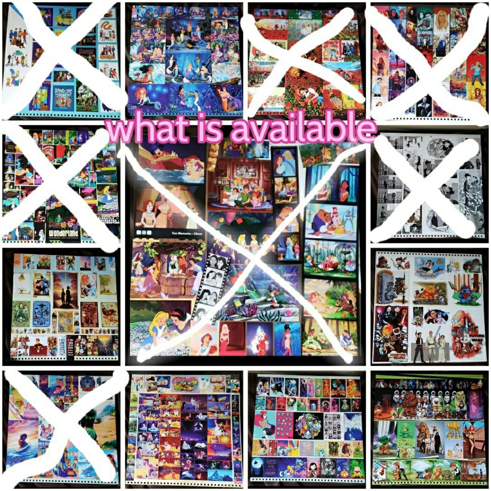 Van Gogh Pop Culture Parody Wall Art Disney Comics Collage Poster - Picture 7 of 13